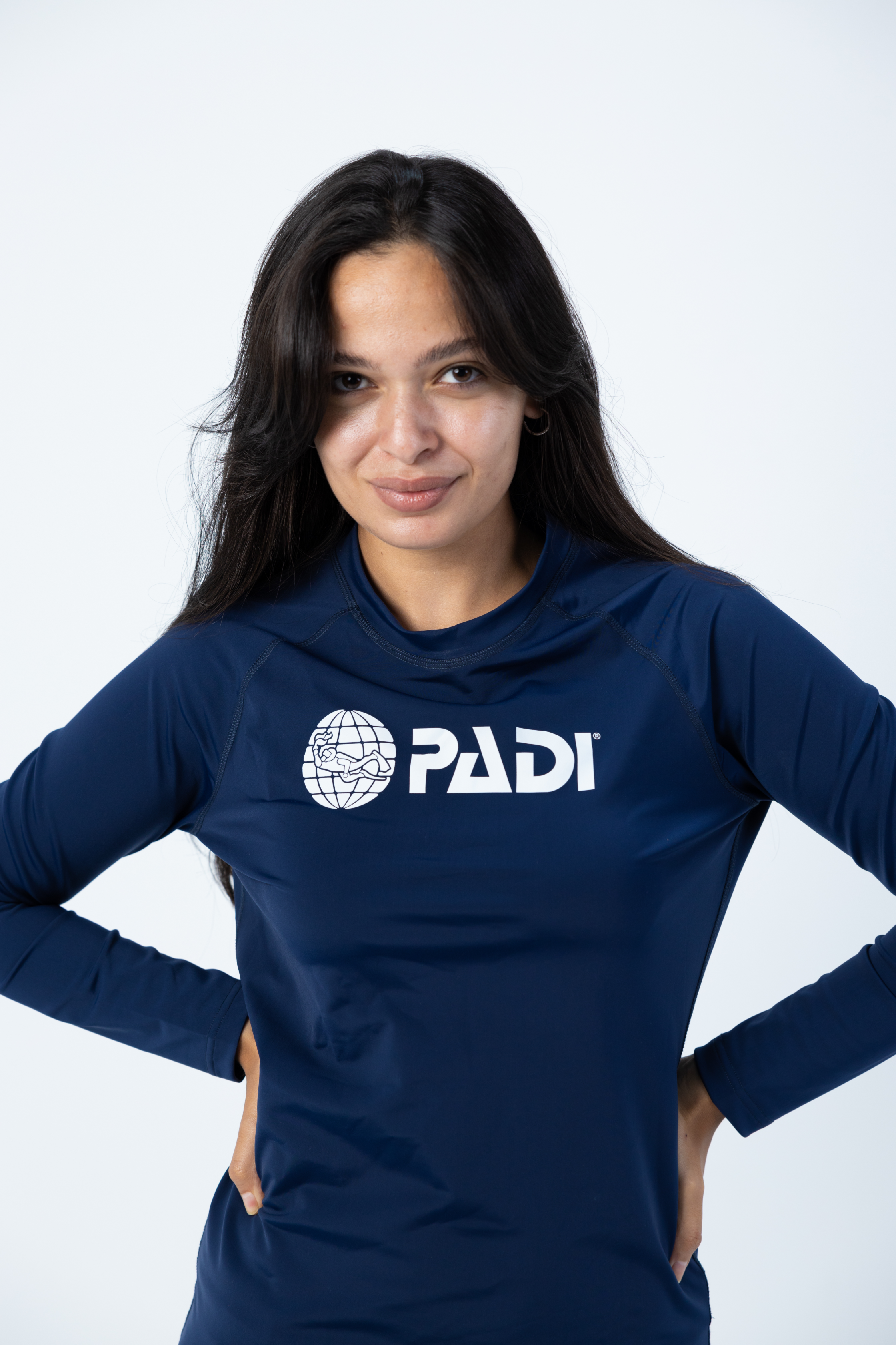 PADI Long-Sleeve UV Protection Rashguard – Navy