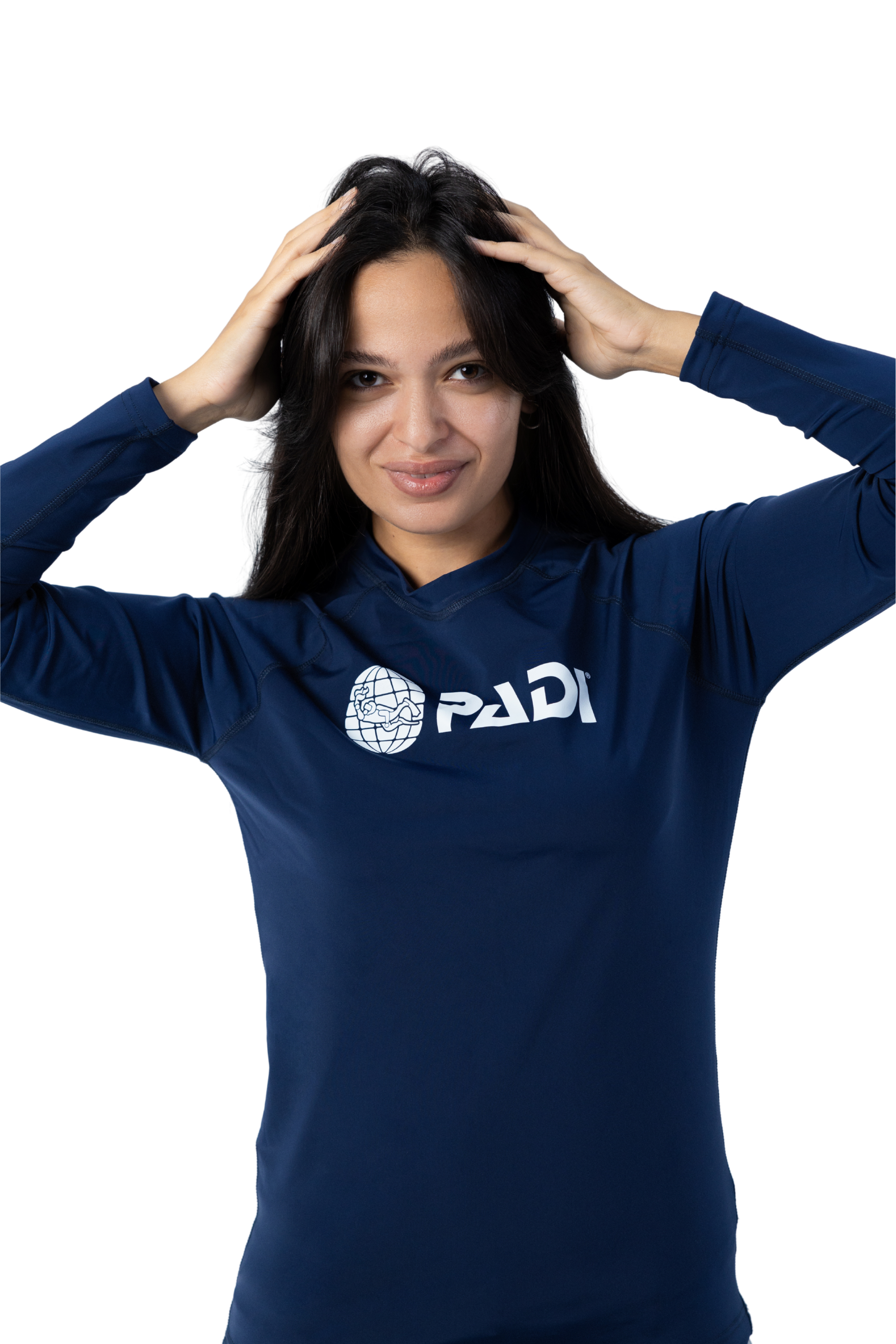 PADI Long-Sleeve UV Protection Rashguard – Navy