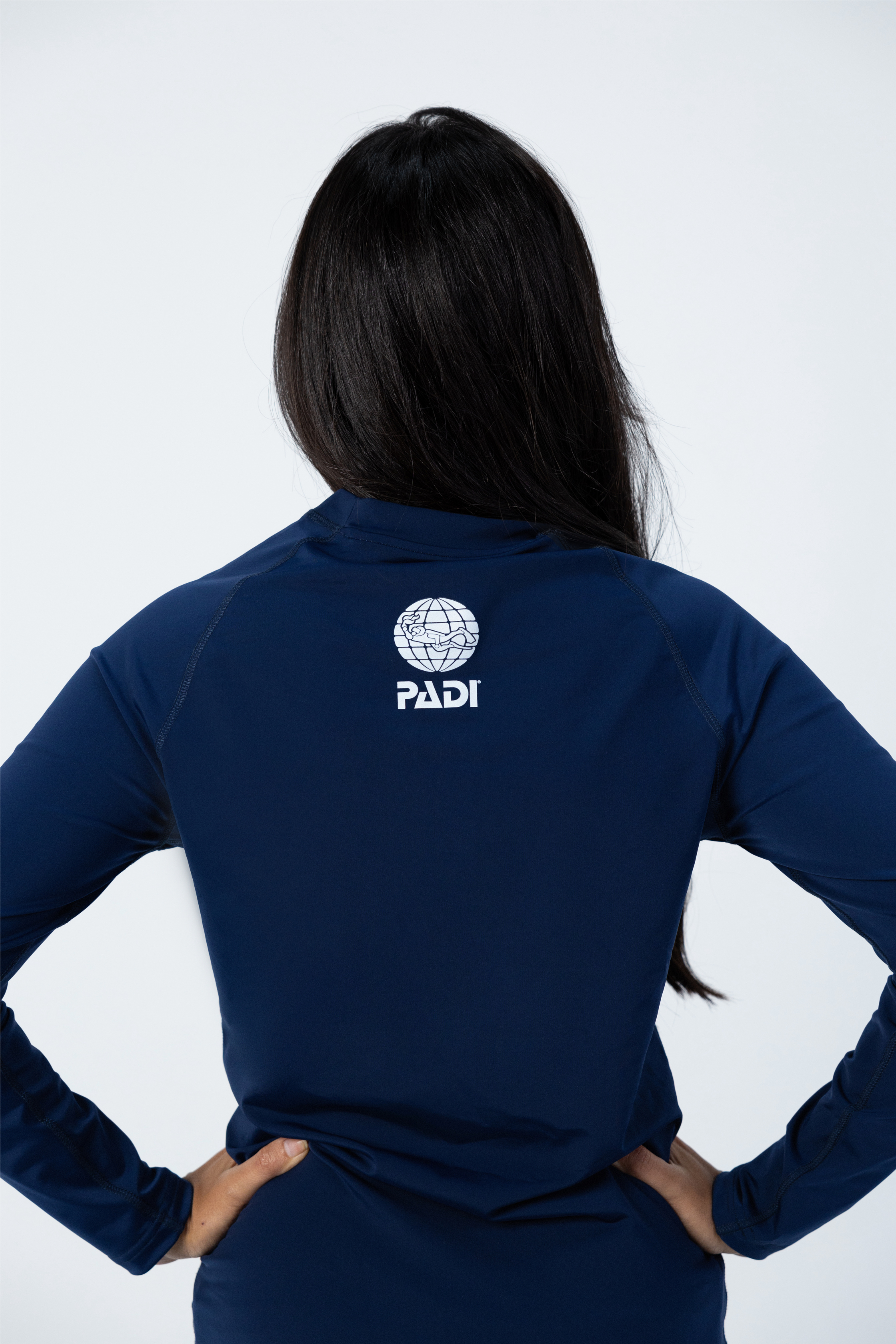 PADI Long-Sleeve UV Protection Rashguard – Navy