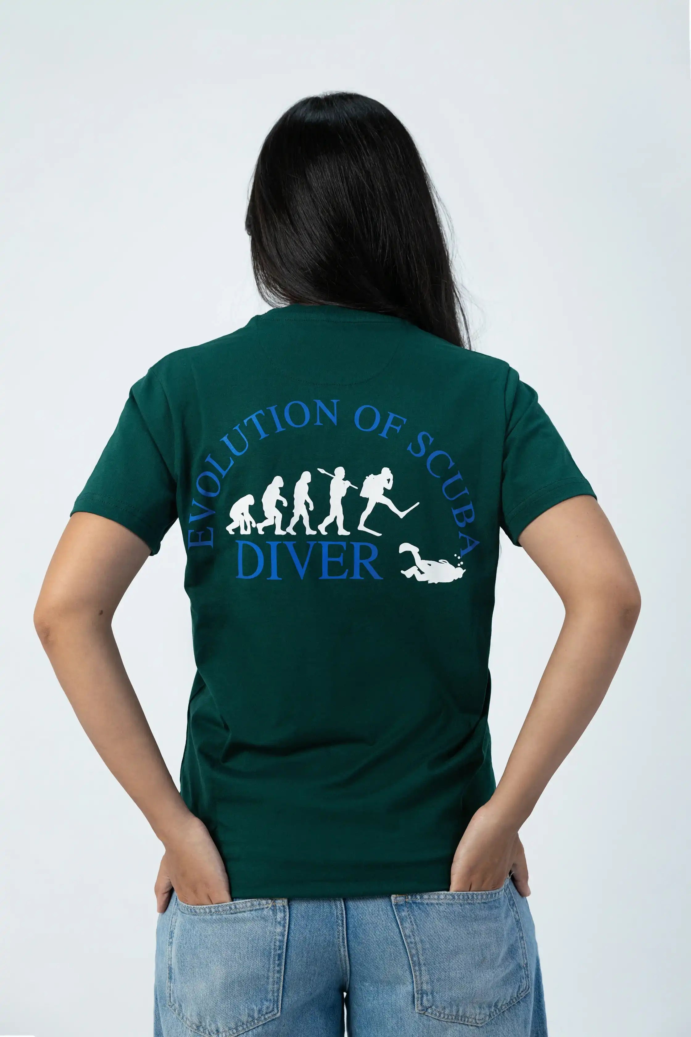 PADI “Evolution Of Scuba Diver” T-Shirt – Green