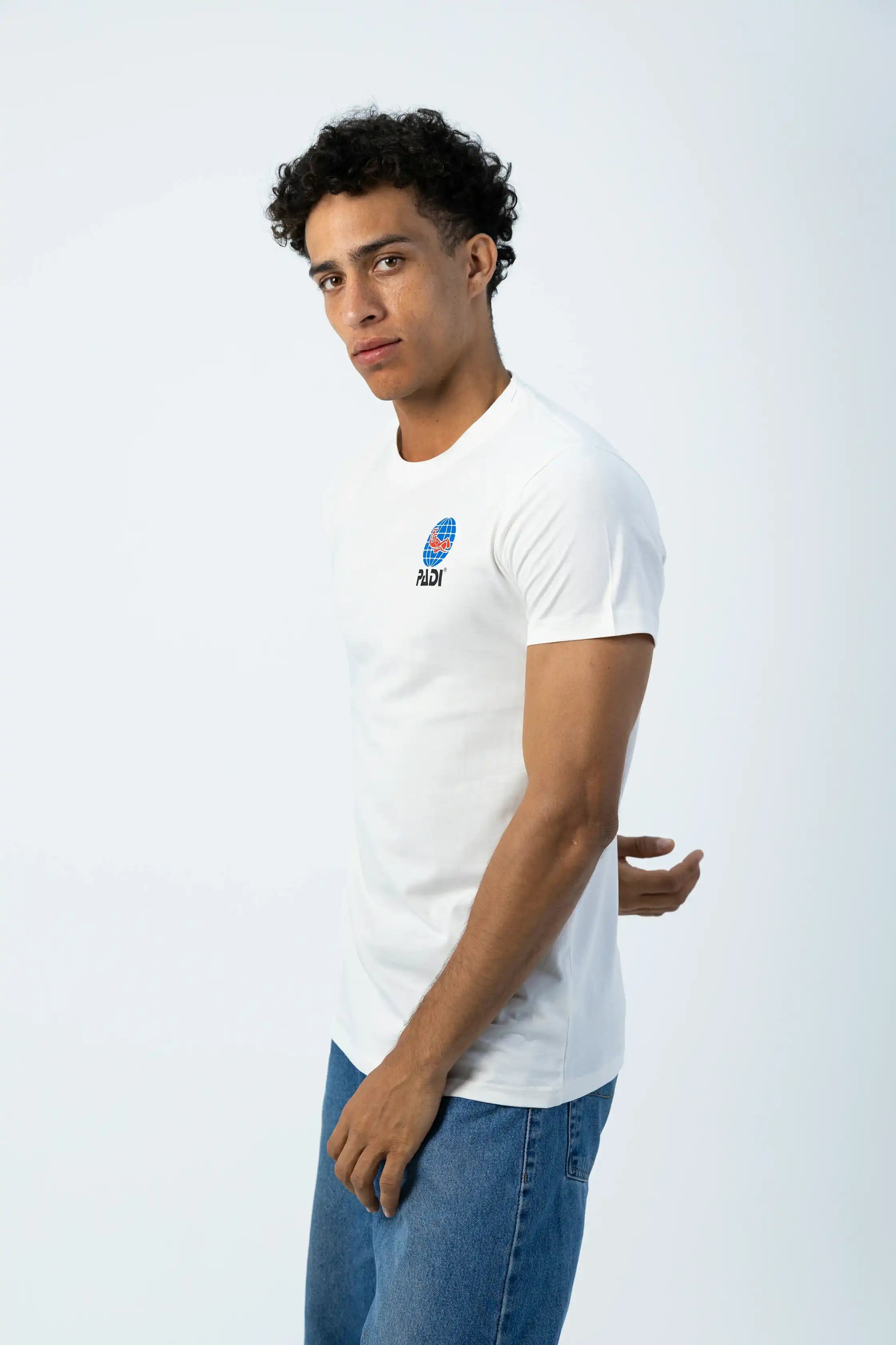 PADI “Evolution Of Scuba Diver” T-Shirt – Off-White