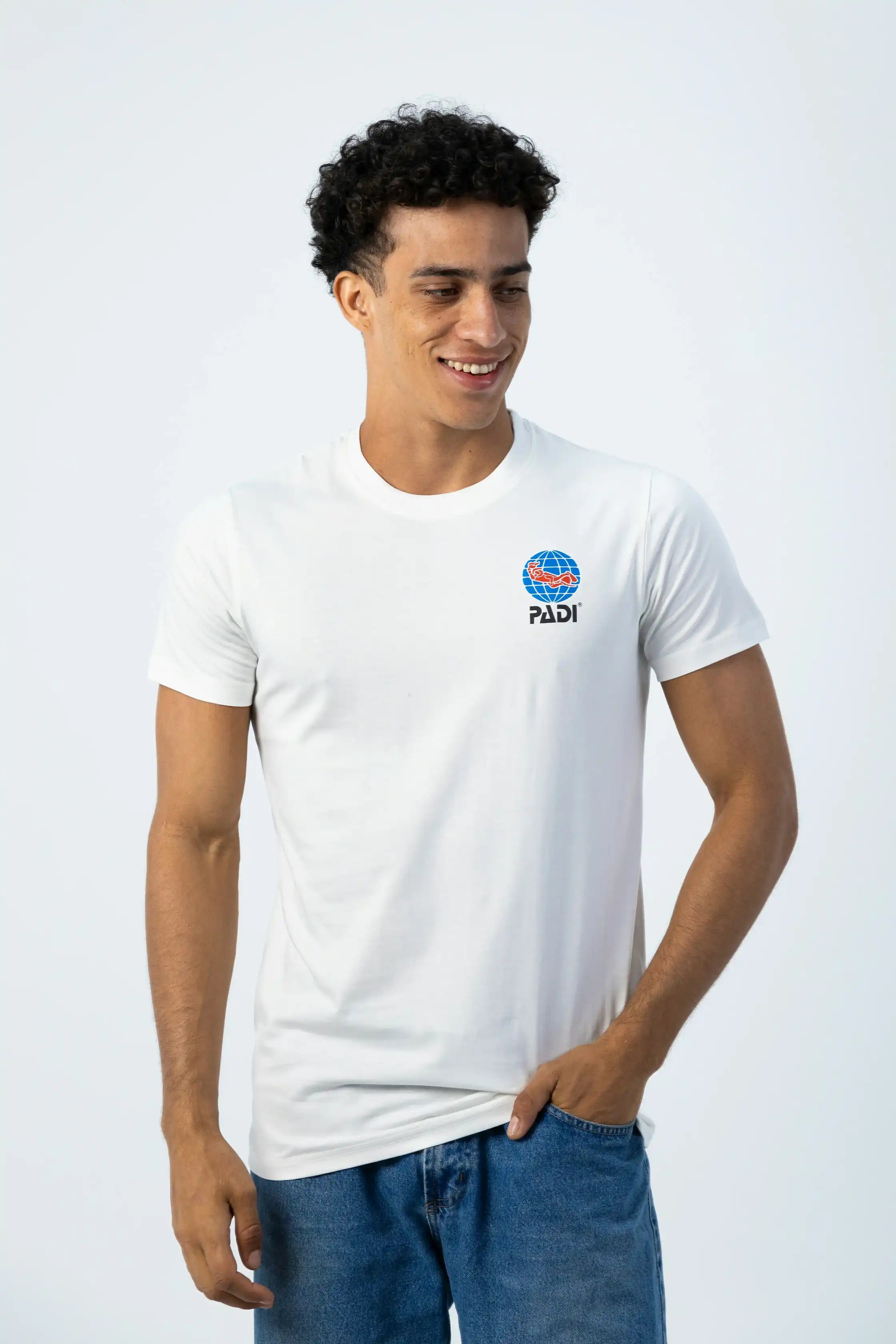 PADI “Evolution Of Scuba Diver” T-Shirt – Off-White