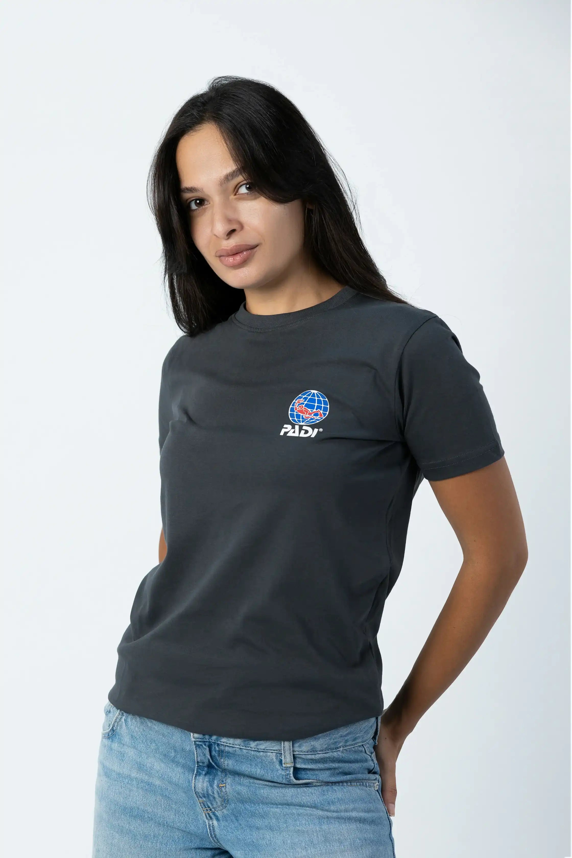 PADI “Evolution Of Scuba Diver” T-Shirt – Silver
