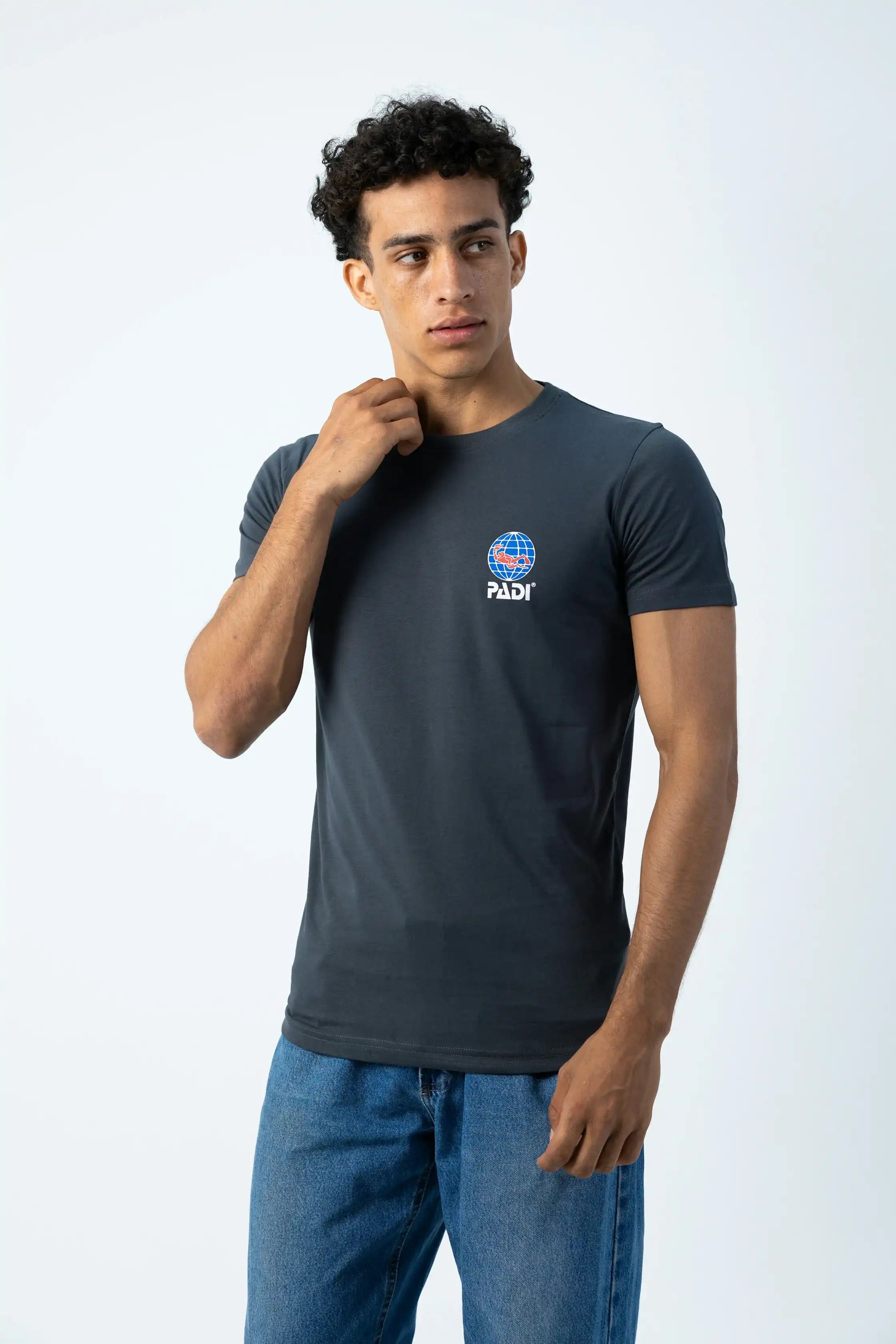 PADI “Evolution Of Scuba Diver” T-Shirt – Silver