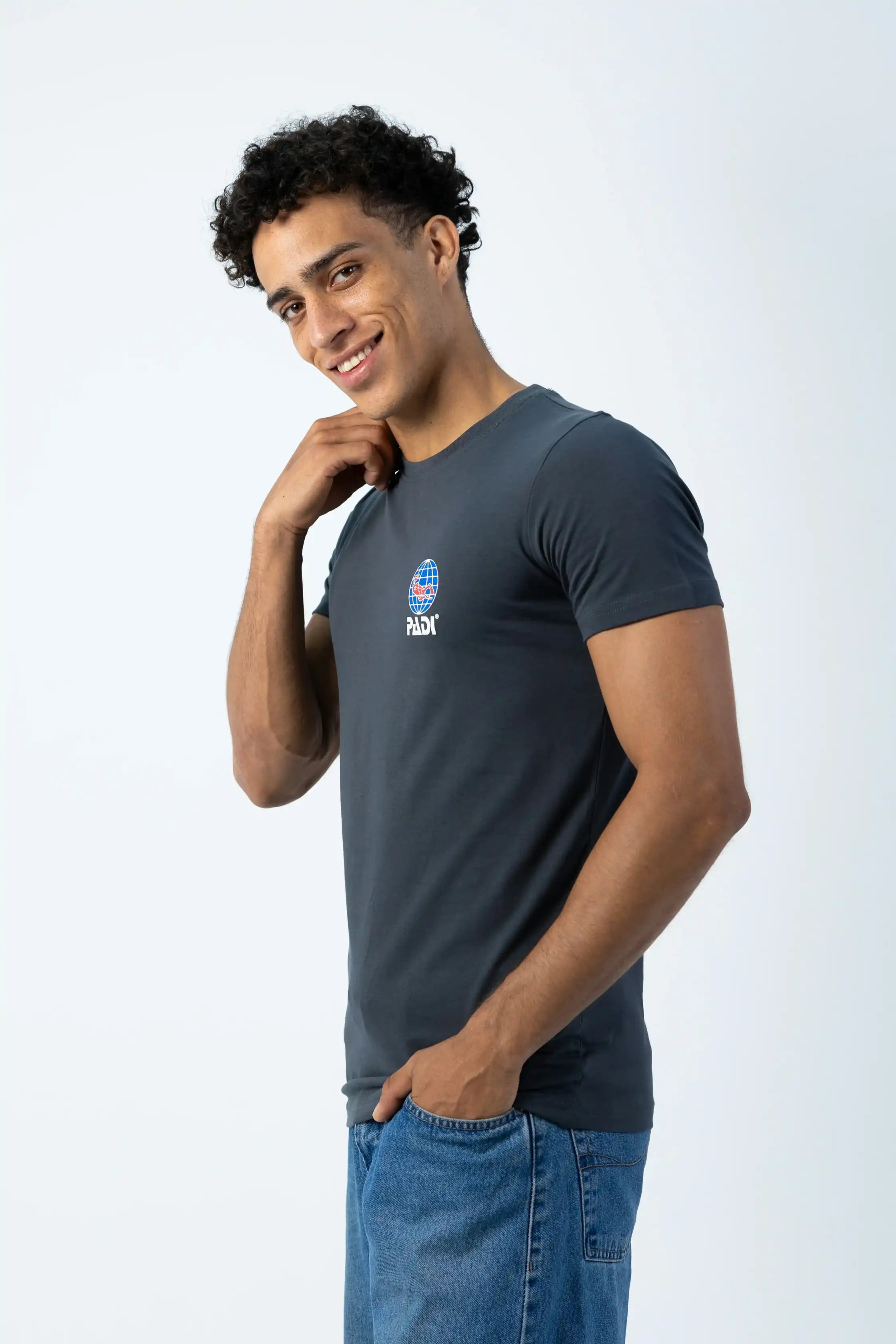 PADI “Evolution Of Scuba Diver” T-Shirt – Silver