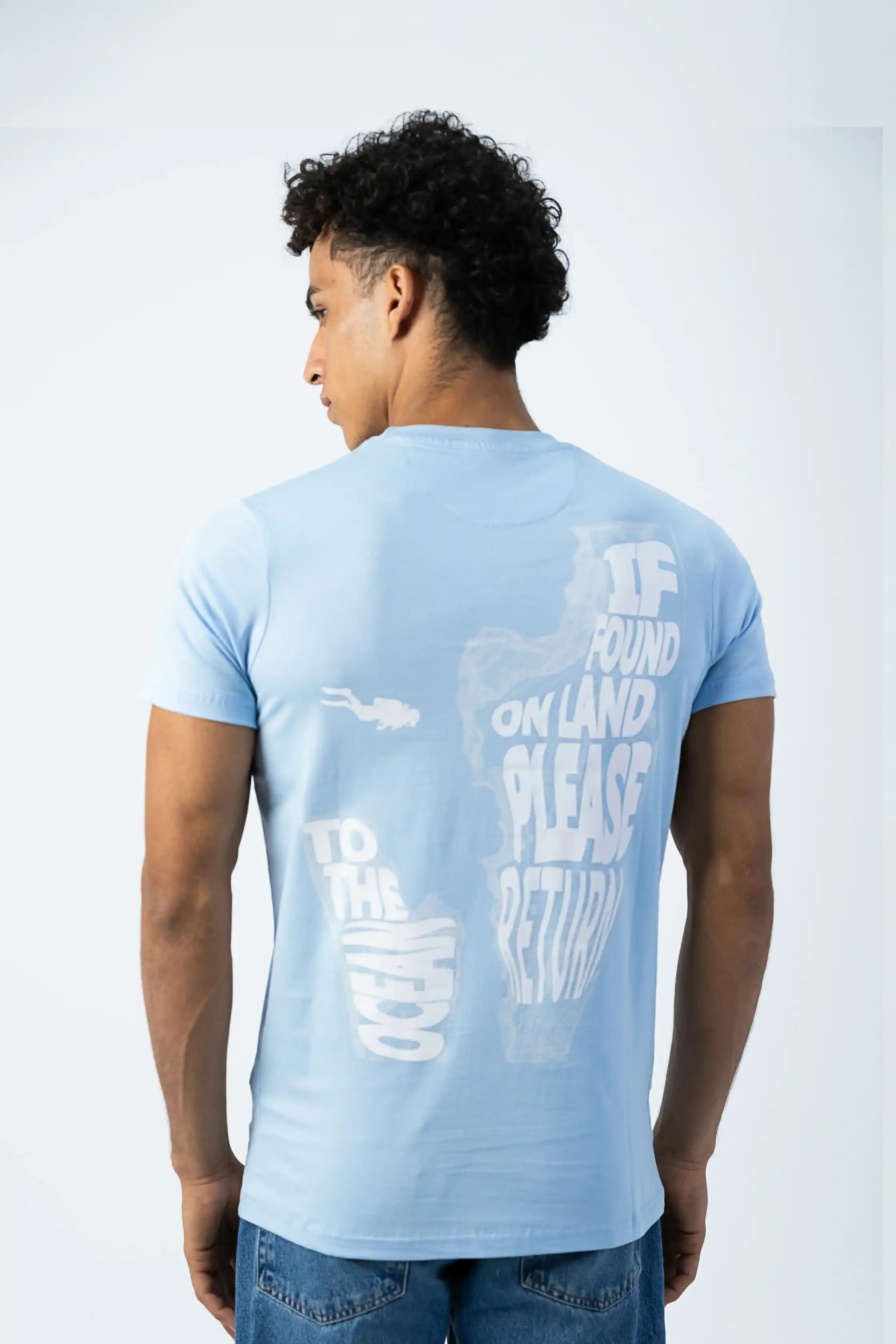 PADI Graphic “Nabel” T-Shirt - Baby Blue