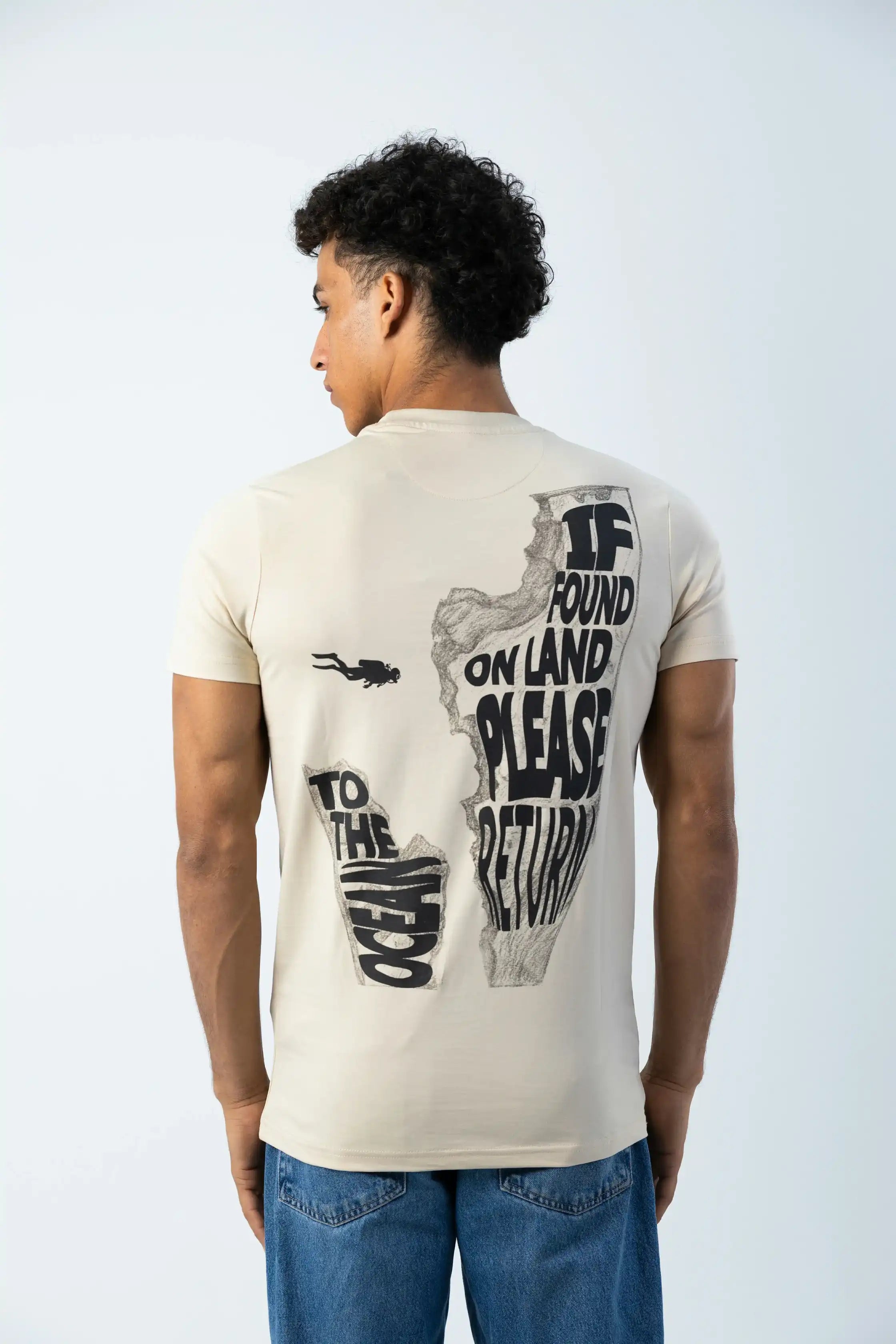 PADI Graphic “Nabel” T-Shirt – Beige