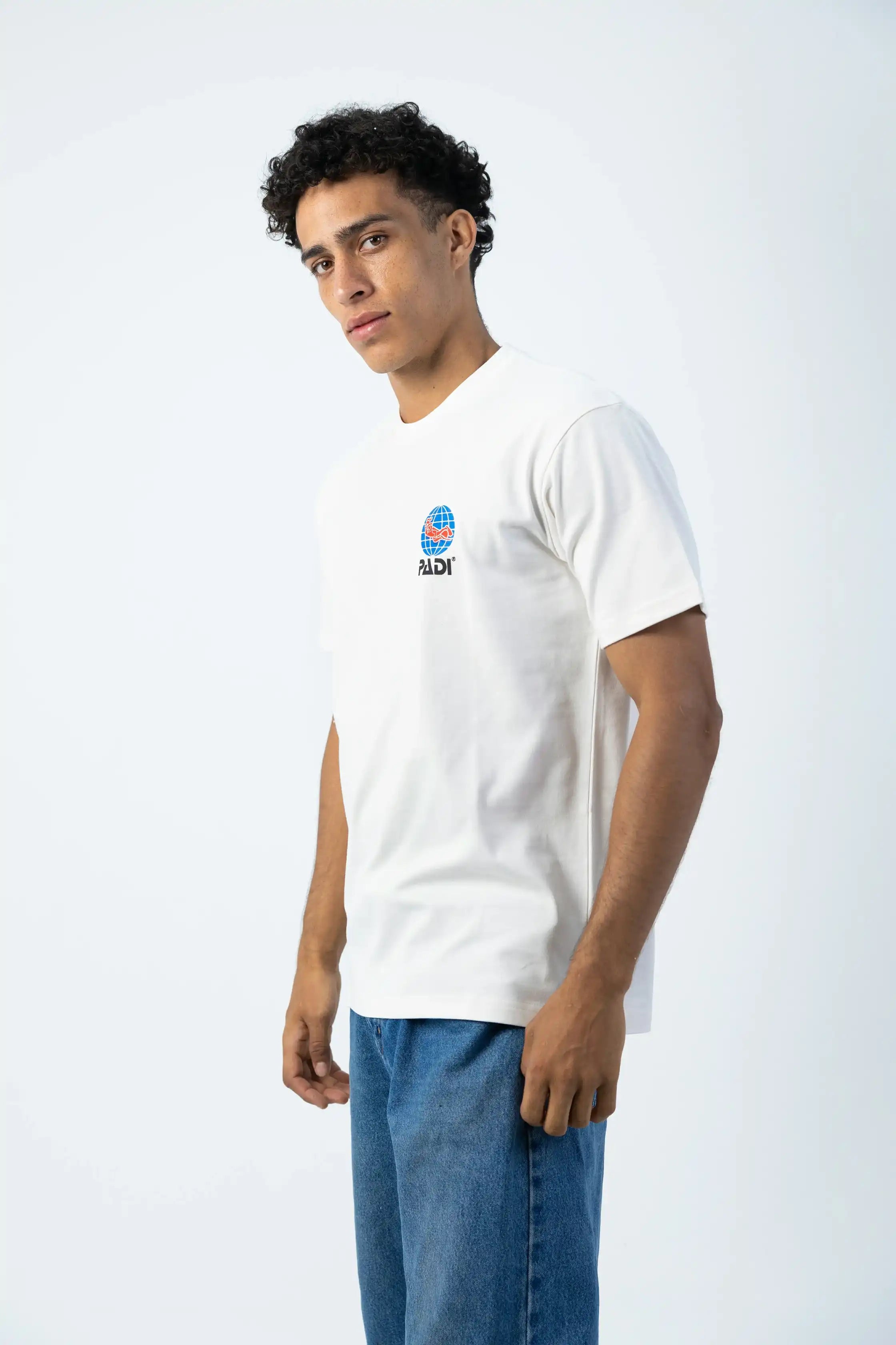 PADI Dive Classic  Logo T-Shirt – Off White