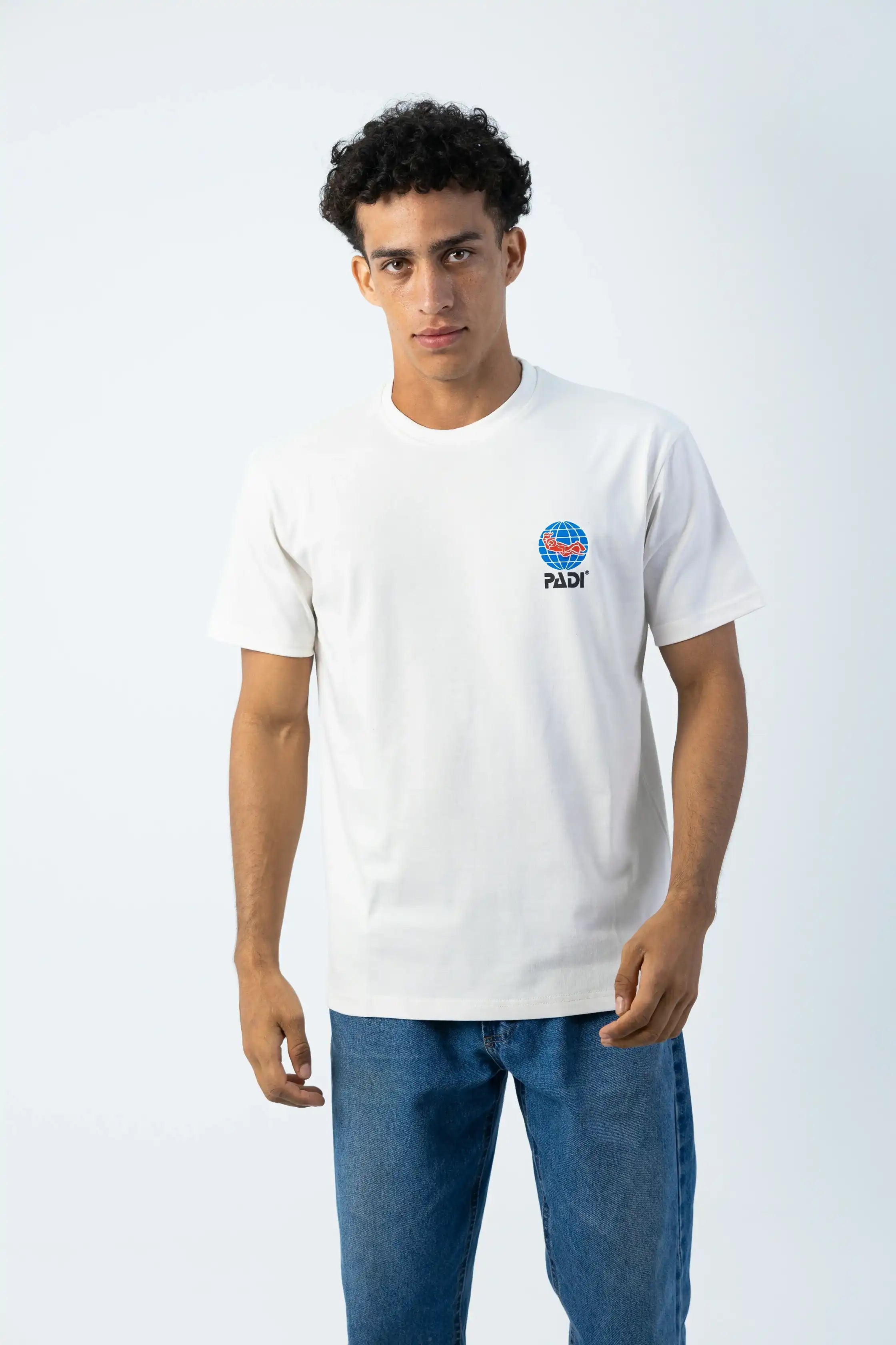 PADI Dive Classic  Logo T-Shirt – Off White