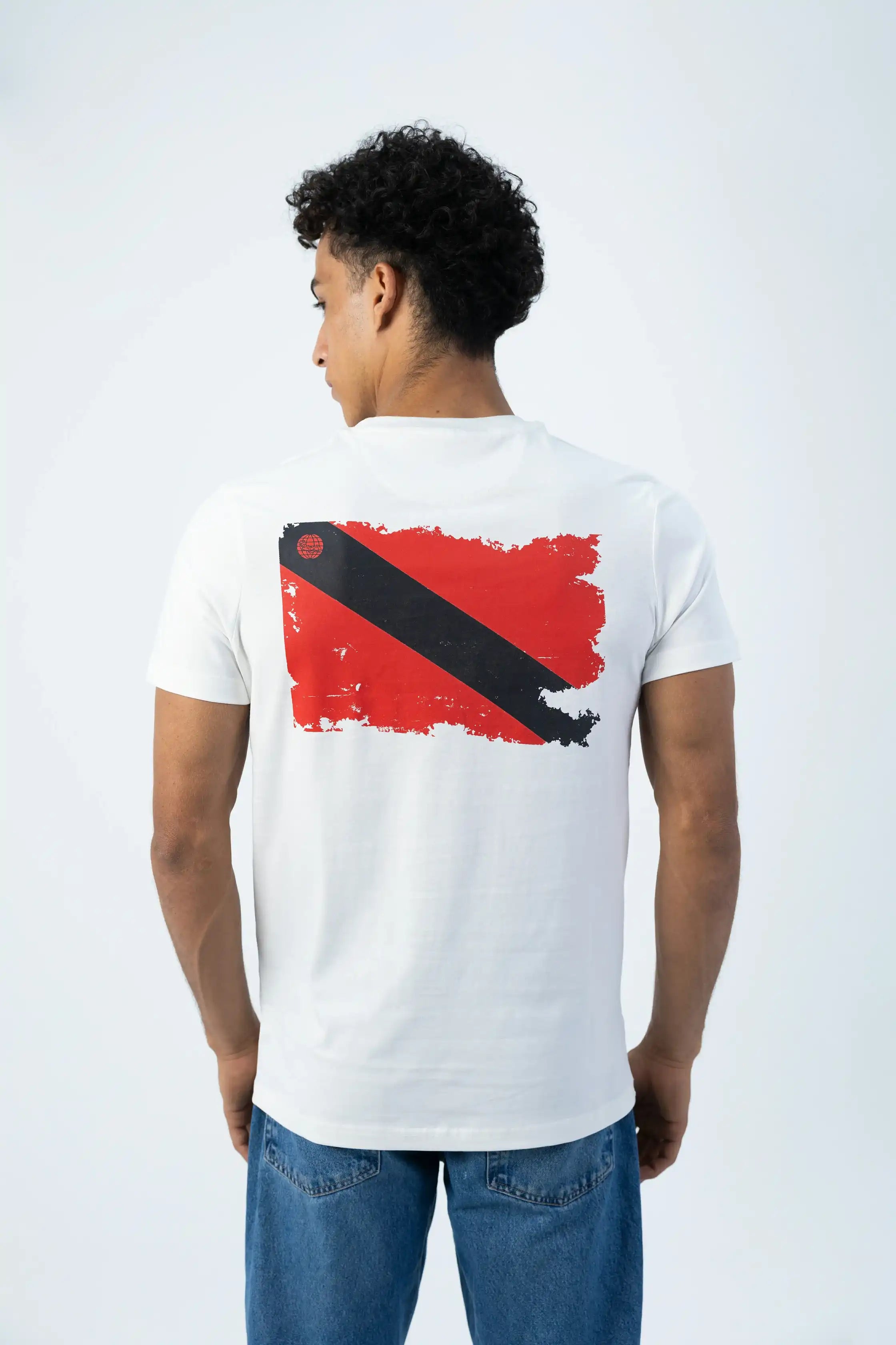PADI Dive Torn Red X White  Flag T-Shirt – Off-White