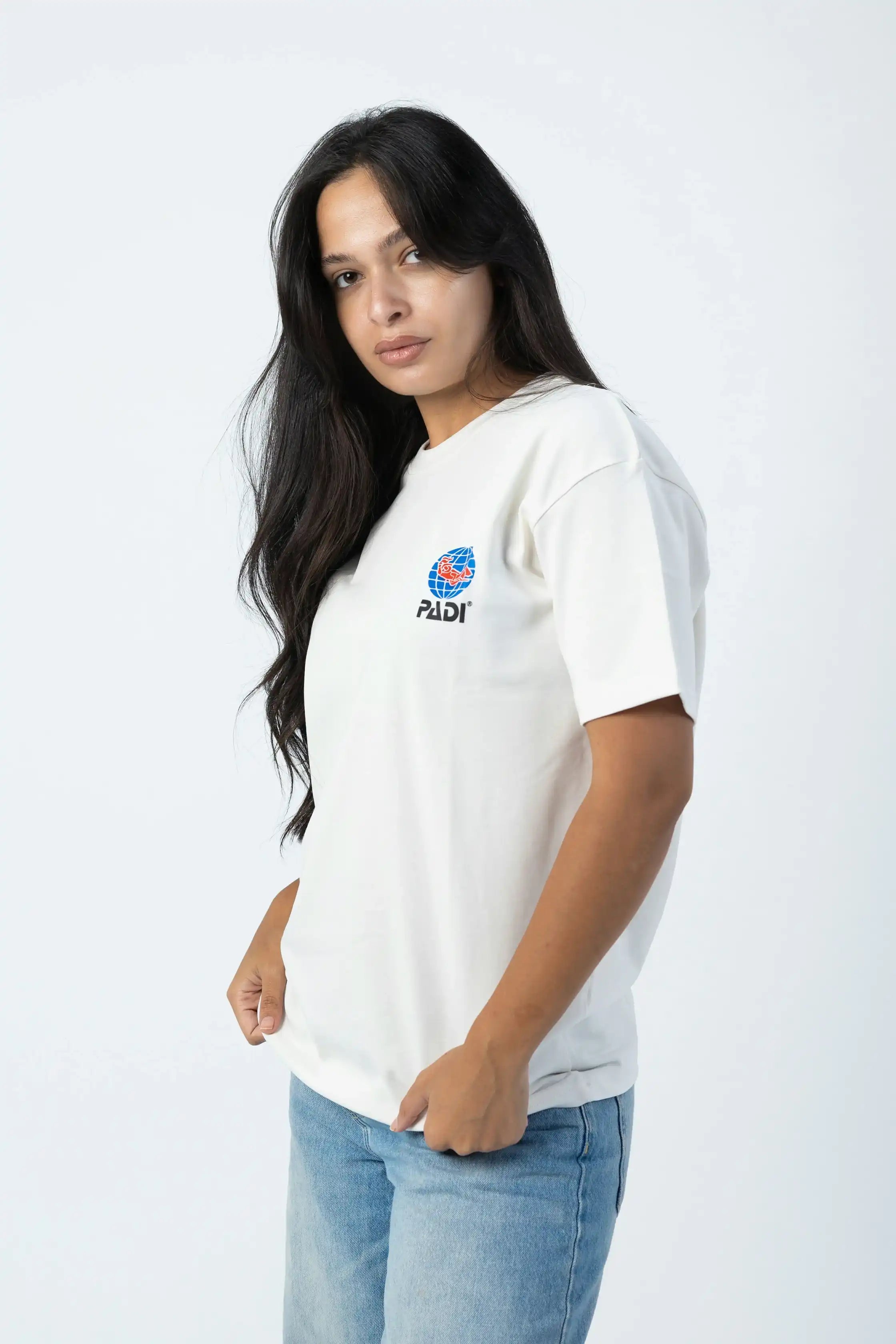 PADI Dive Torn Red X White  Flag T-Shirt – Off-White