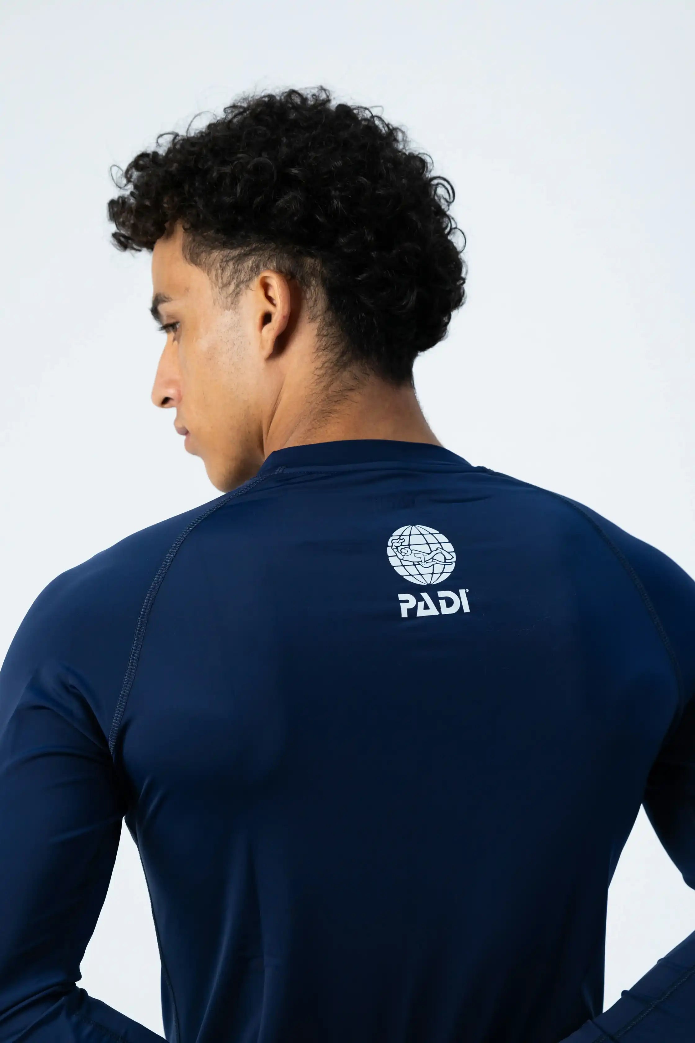 PADI Long-Sleeve UV Protection Rashguard – Navy