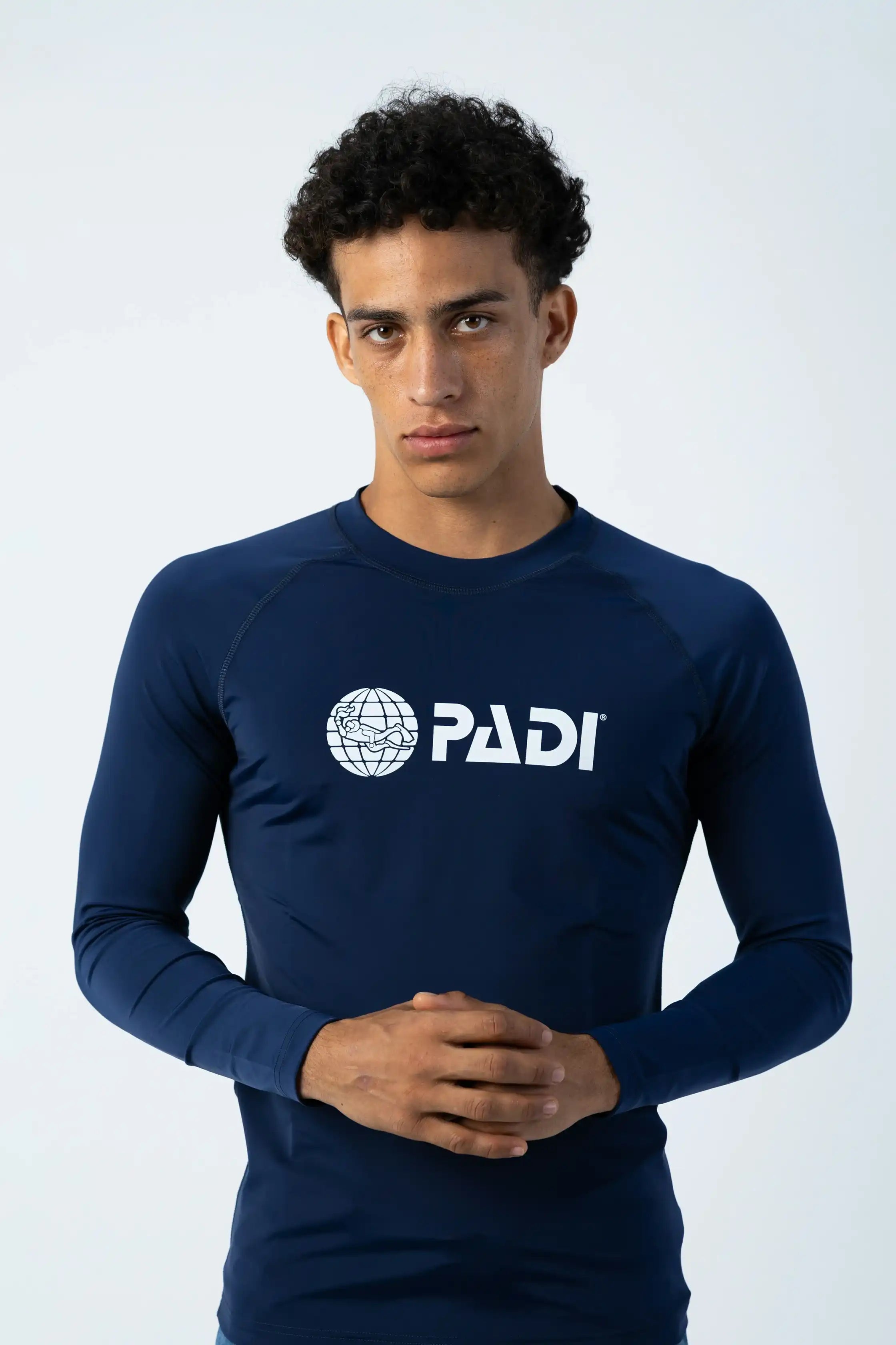 PADI Long-Sleeve UV Protection Rashguard – Navy